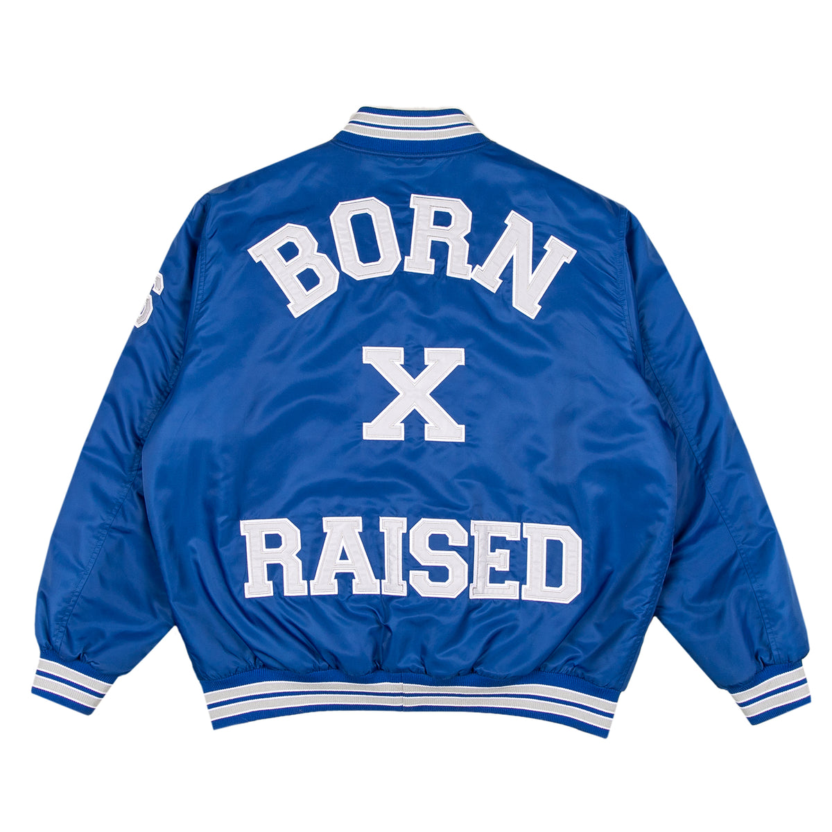 The BONEZ 2021 TEAM STADIUM JACKET【XL】 COLLEGE STADIUM JACKET: BLUE – Born X Raised