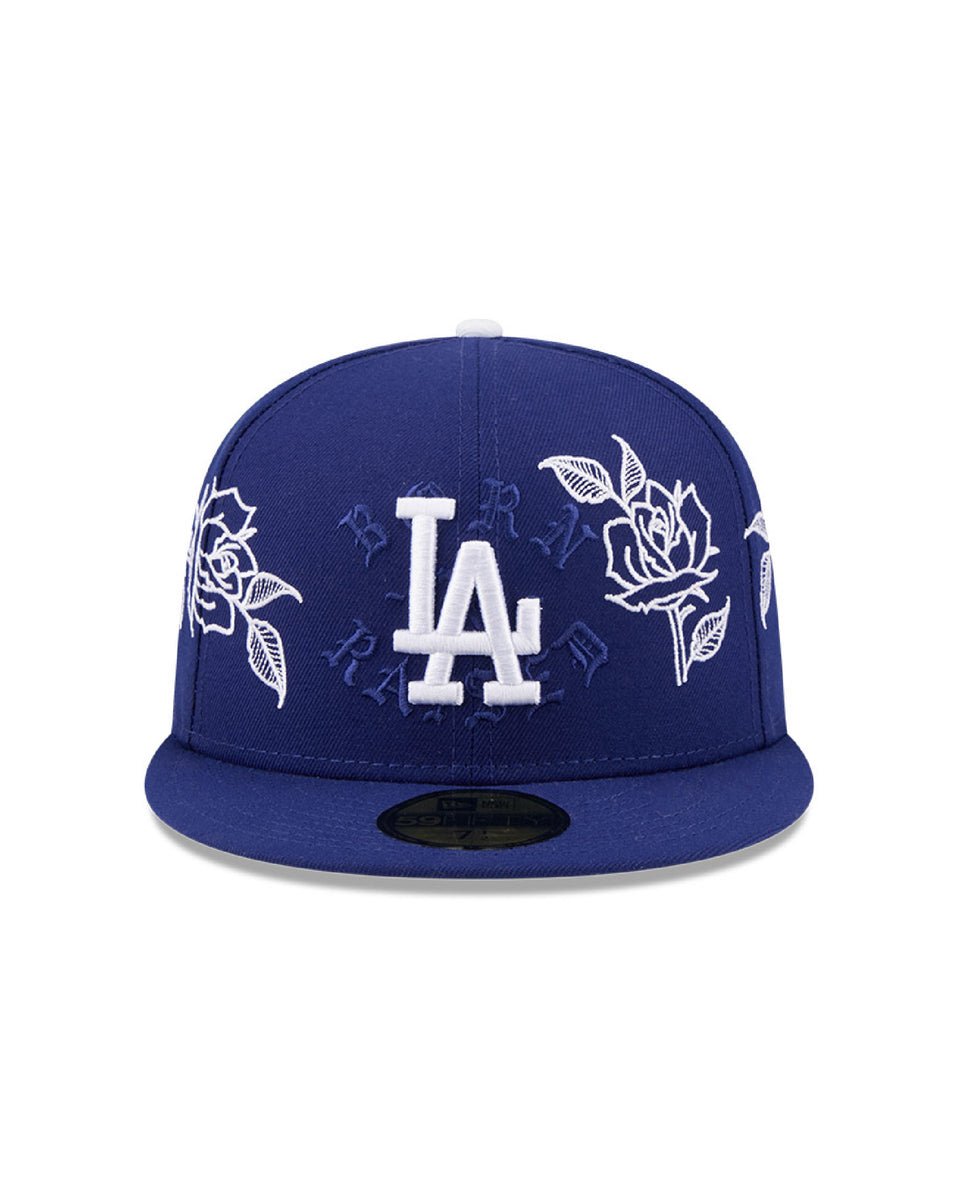 BORN X RAISED + DODGERS ROSES FITTED: BLUE – Born X Raised