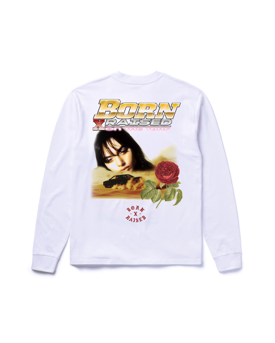 DRIFTER LONGSLEEVE: WHITE – Born X Raised