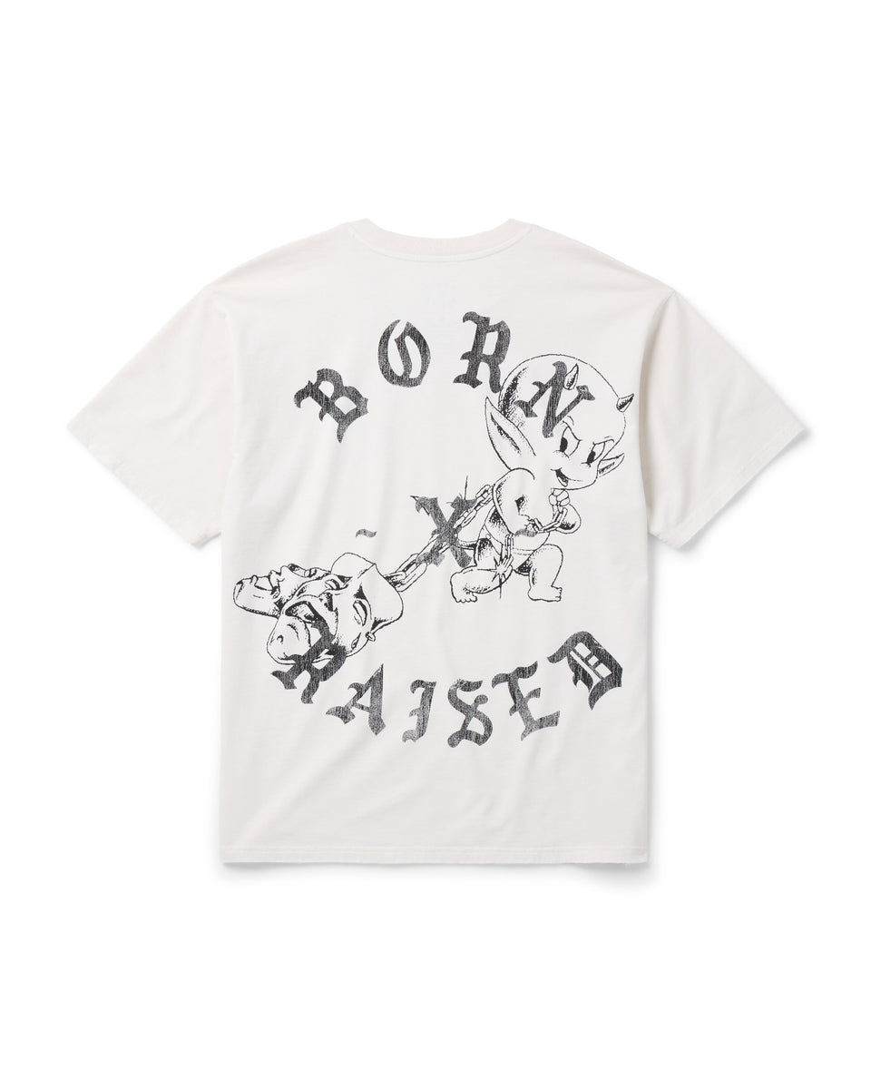 LIL DEVIL ROCKER TEE: OFF WHITE – Born X Raised