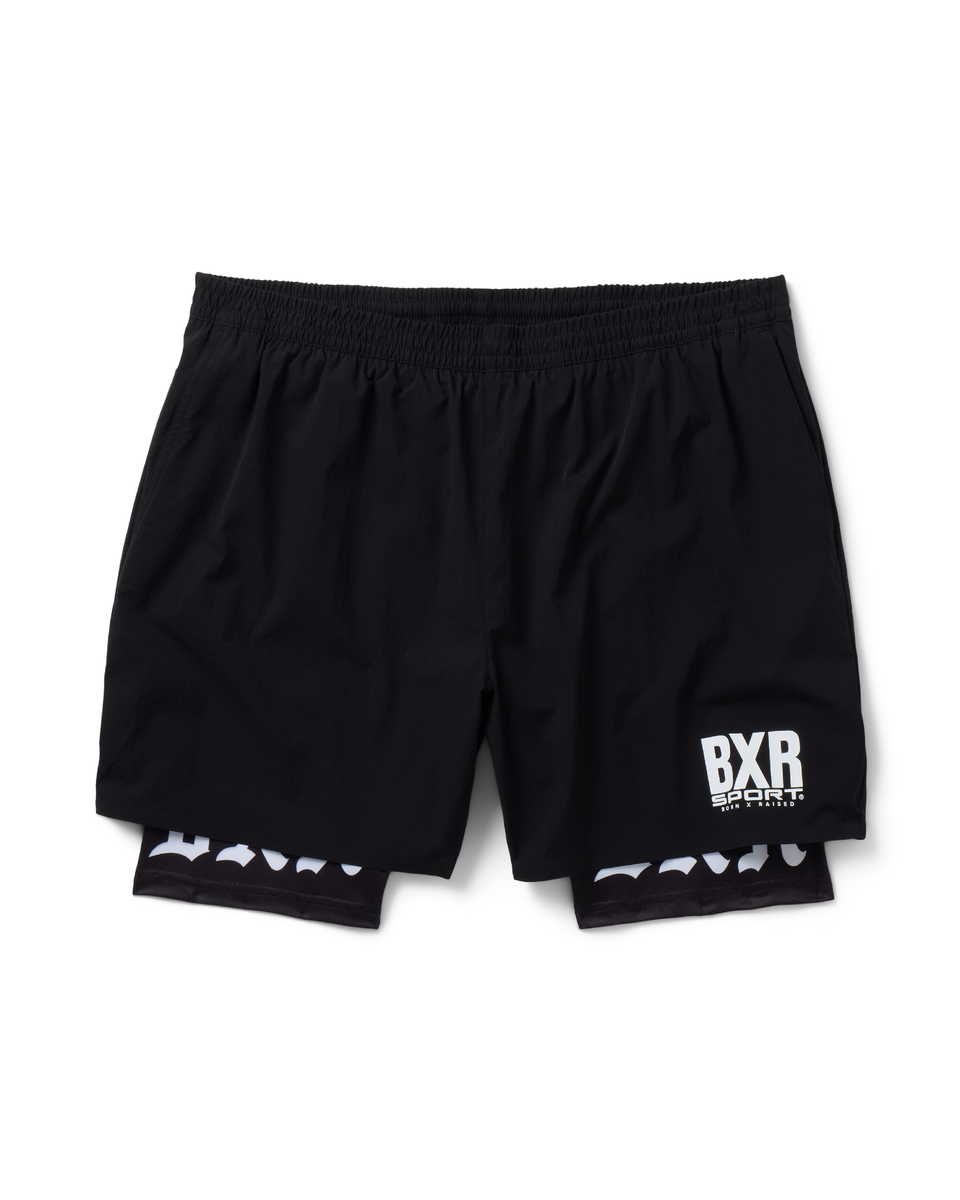 BXR SPORT: ON THE TURF SHORTS: BLACK – Born X Raised