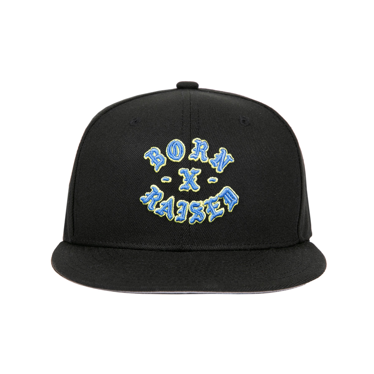 ROCKER SNAPBACK HAT: BLACK / BLUE – Born X Raised