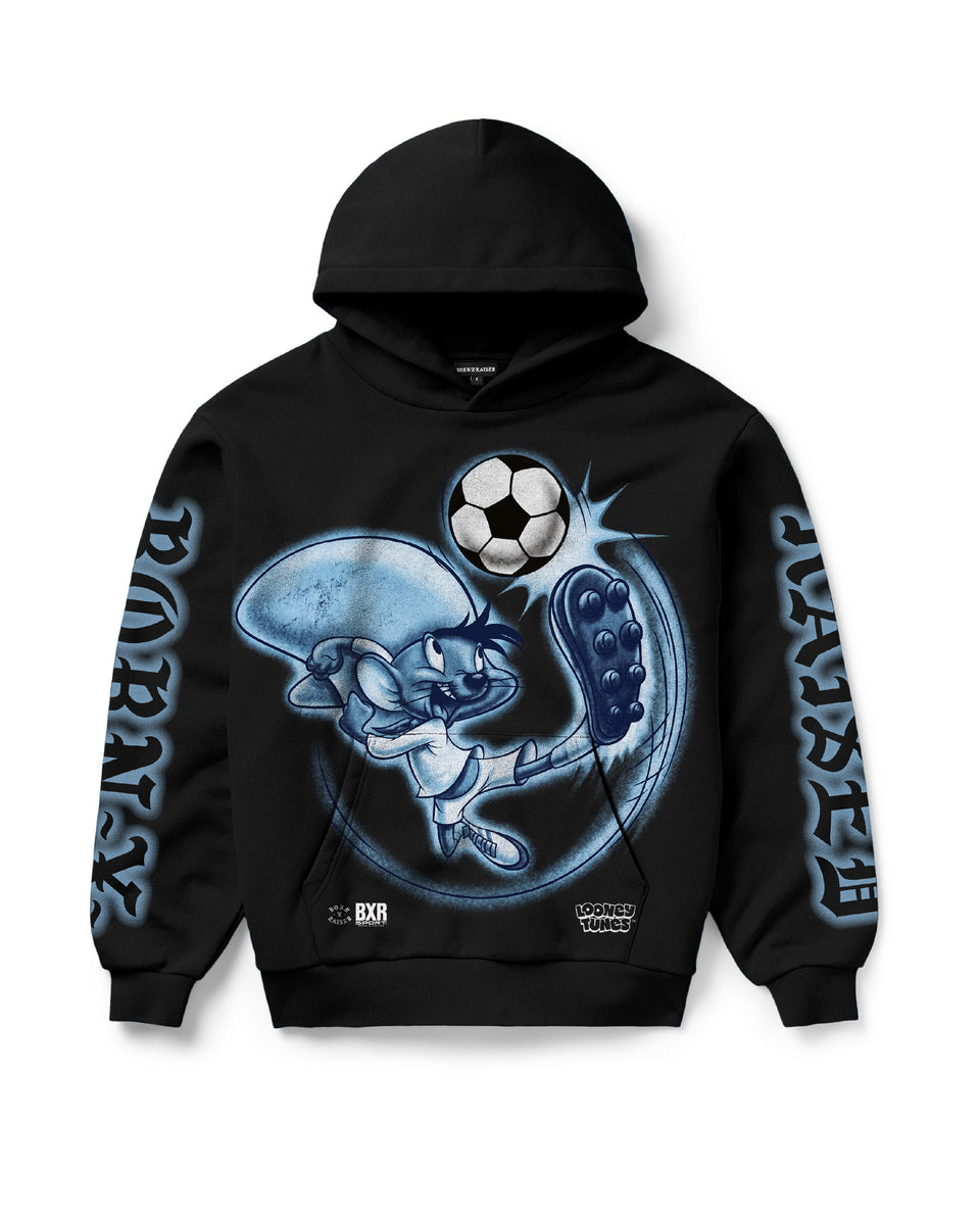 BORN X RAISED + LOONEY TUNES WORLD CUP HOODIE: BLACK – Born X Raised