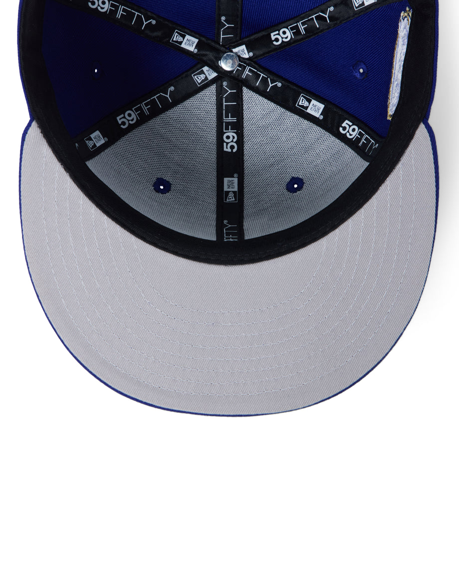 NEW ERA BORN X RAISED + DODGERS 2025 WORLD SERIES FITTED: BLUE