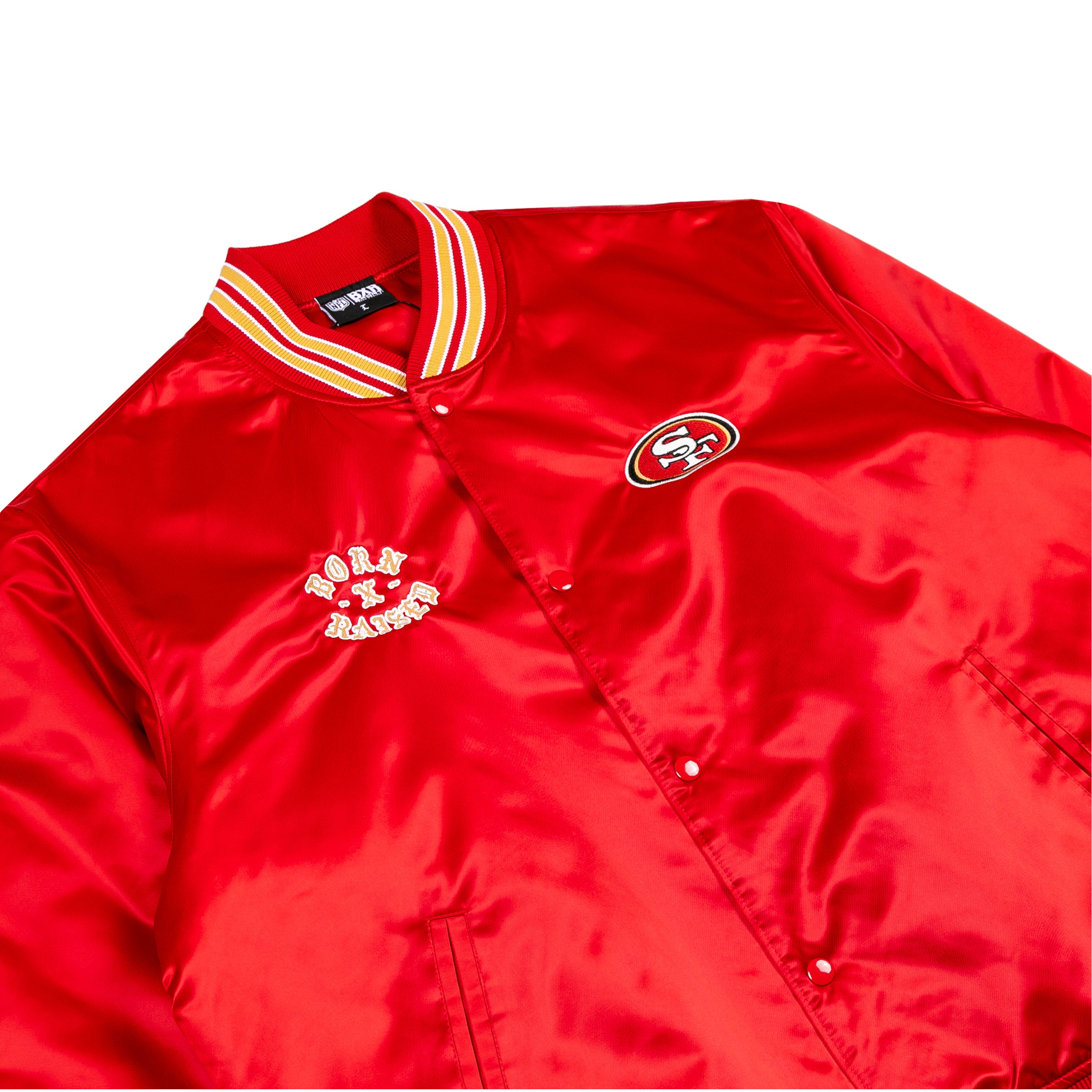 BORN X RAISED + 49ERS STADIUM JACKET: RED – Born X Raised