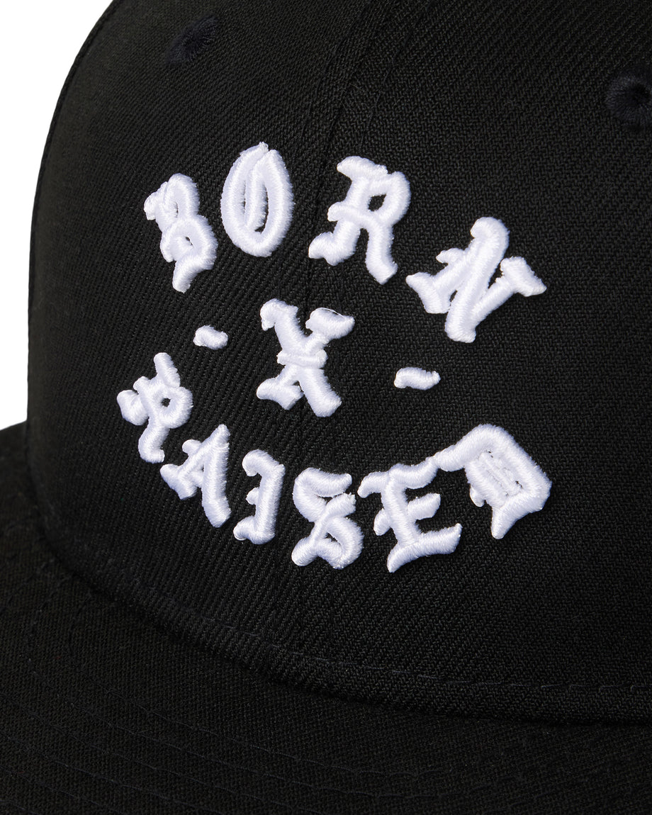 BORN X RAISED + 76 ROCKER HAT: BLACK – Born X Raised