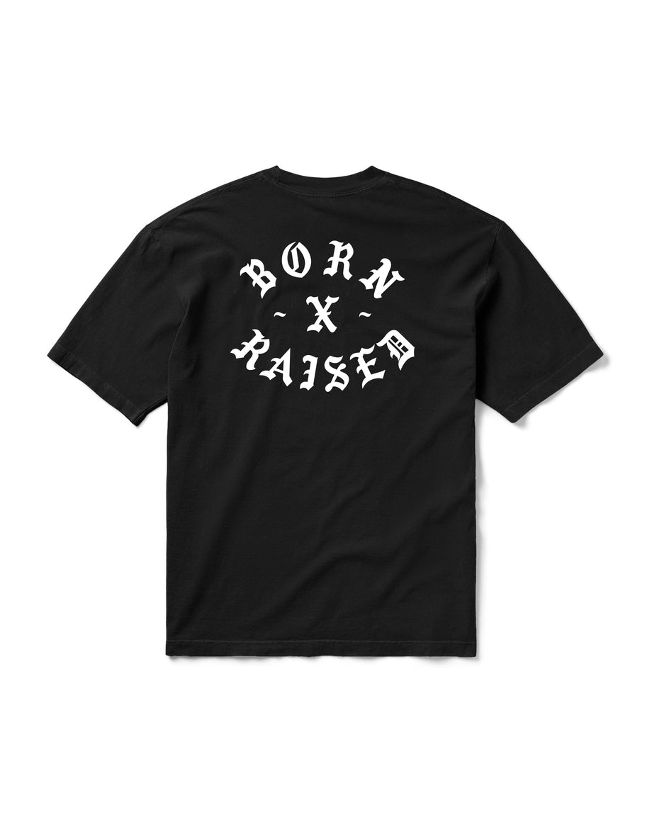BORN X RAISED + 76 ROCKER TEE: BLACK – Born X Raised