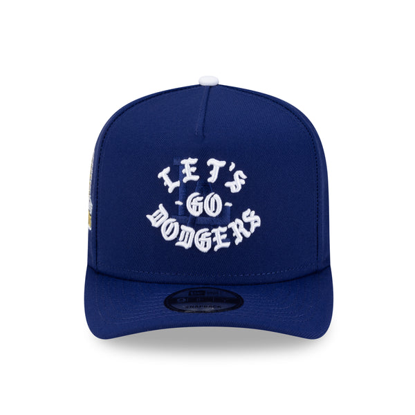 MC BORN RAISED DODGERS ROCKER HAT BLUE 青 BORN X RAISED + DODGERS LGD ROCKER A-FRAME SNAPBACK: BLUE – Born X