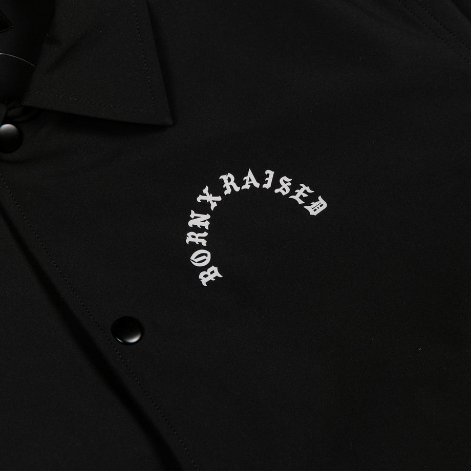 BXR ARCH COACH JACKET: BLACK – Born X Raised