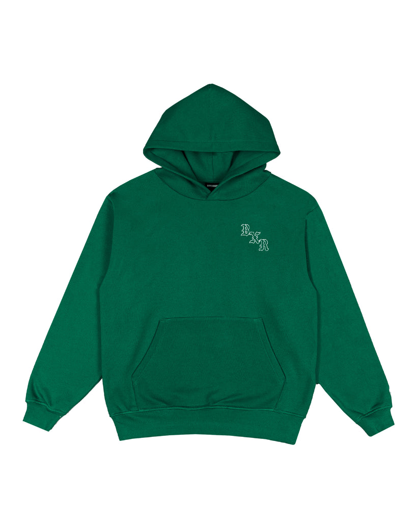 BXR JUMBO ARCH HOODIE: FOREST GREEN – Born X Raised