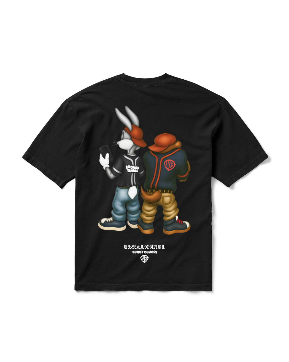 BORN X RAISED + LOONEY TUNES BACK TO BACK TEE: BLACK – Born X Raised