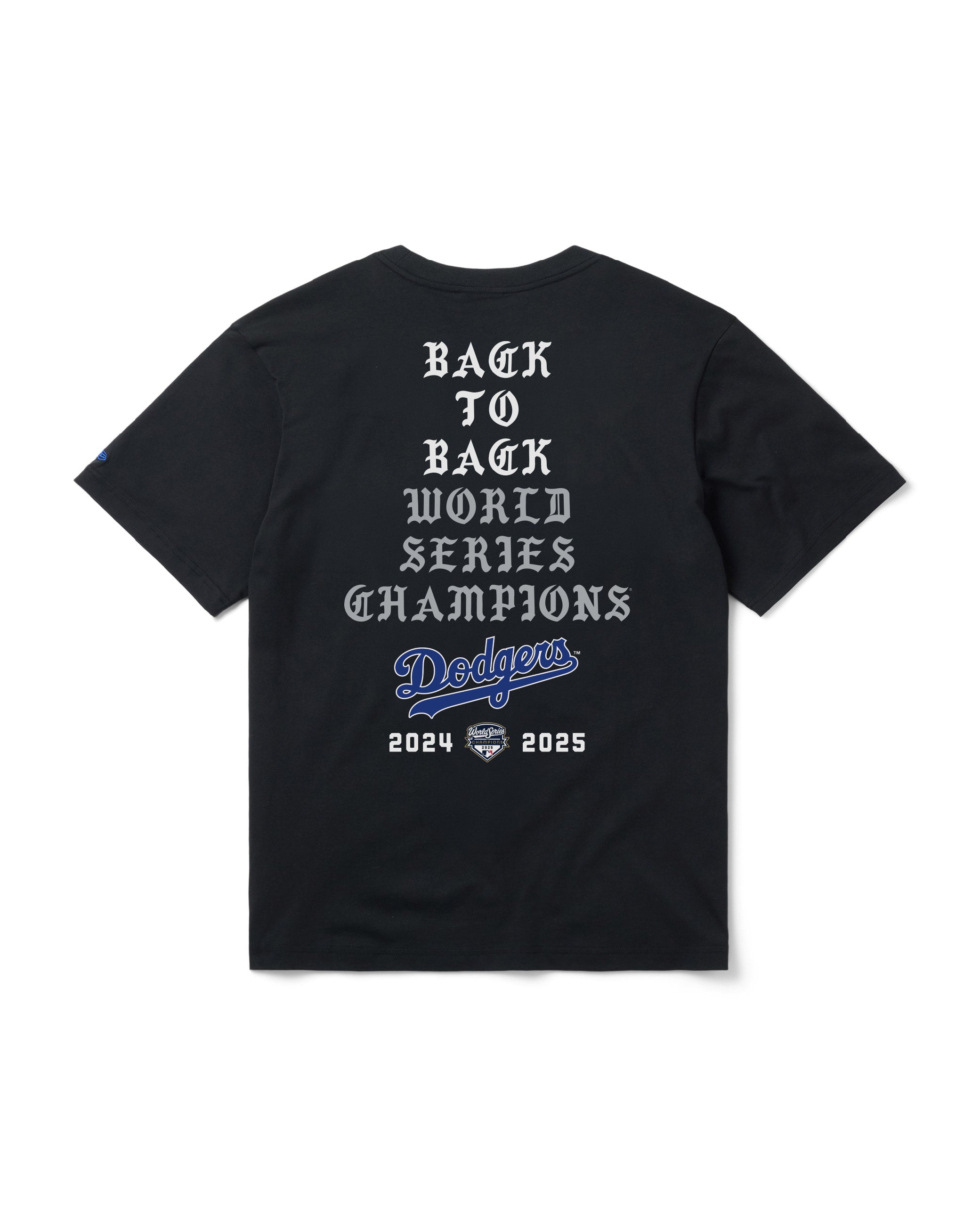 BORN X RAISED + DODGERS BACK TO BACK STACK TEE: BLACK – Born X Raised
