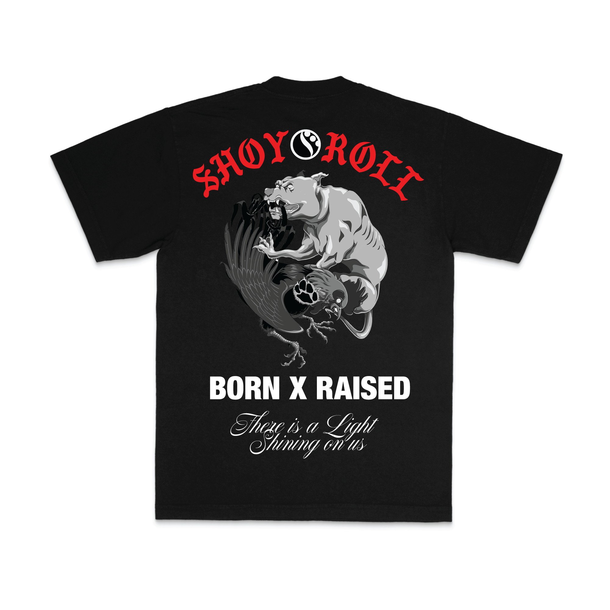 BORN X RAISED + SHOYOROLL BALANCE TEE: BLACK