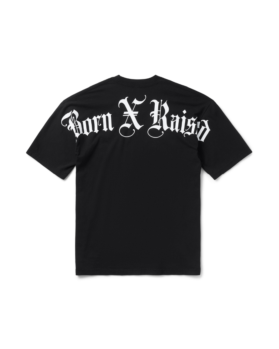 BLACKLETTERJUMBOARCHTEE-