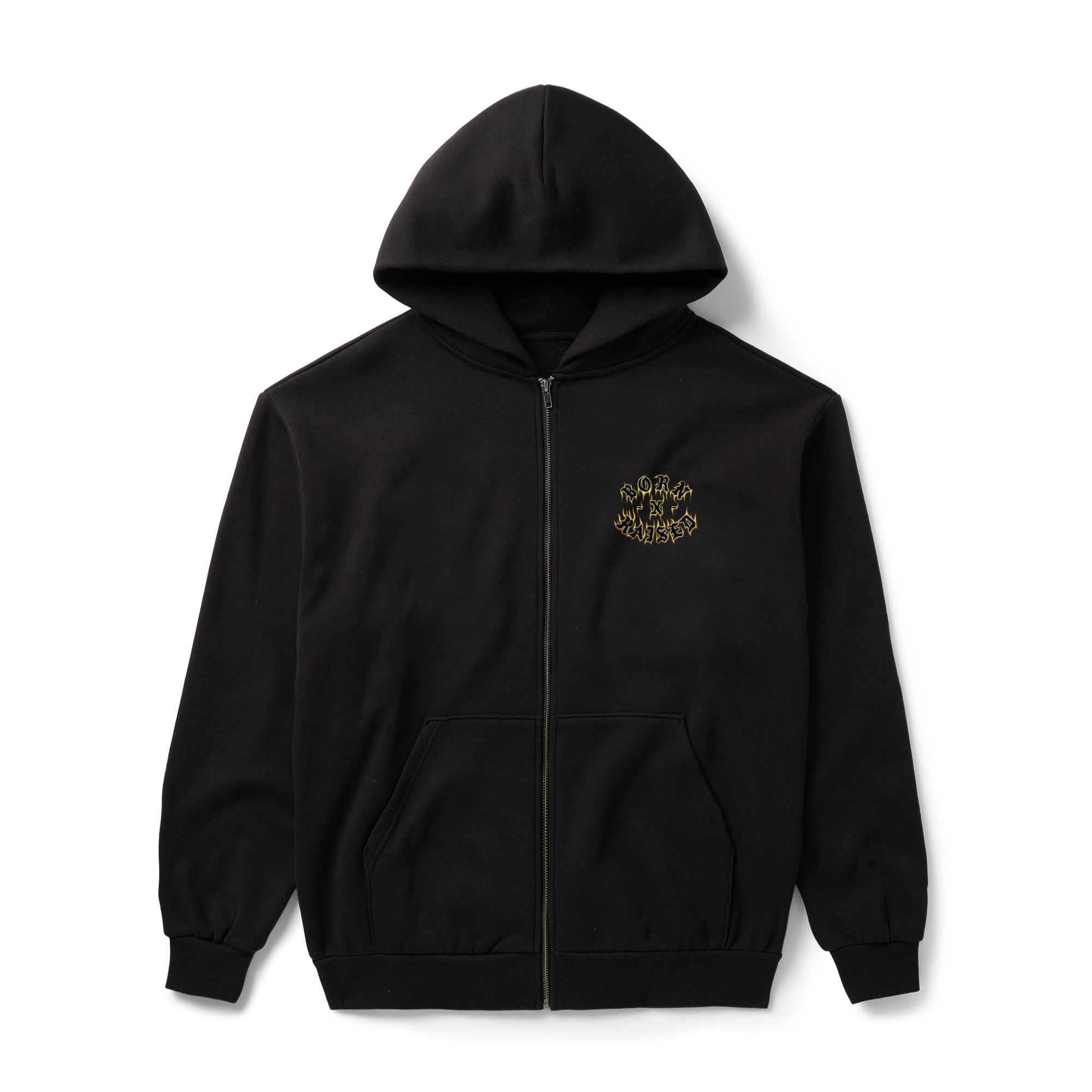 GUADALUPE ZIP-UP HOODIE: BLACK – Born X Raised GUADALUPE ZIP-UP HOODIE: BLACK – Born X Raised