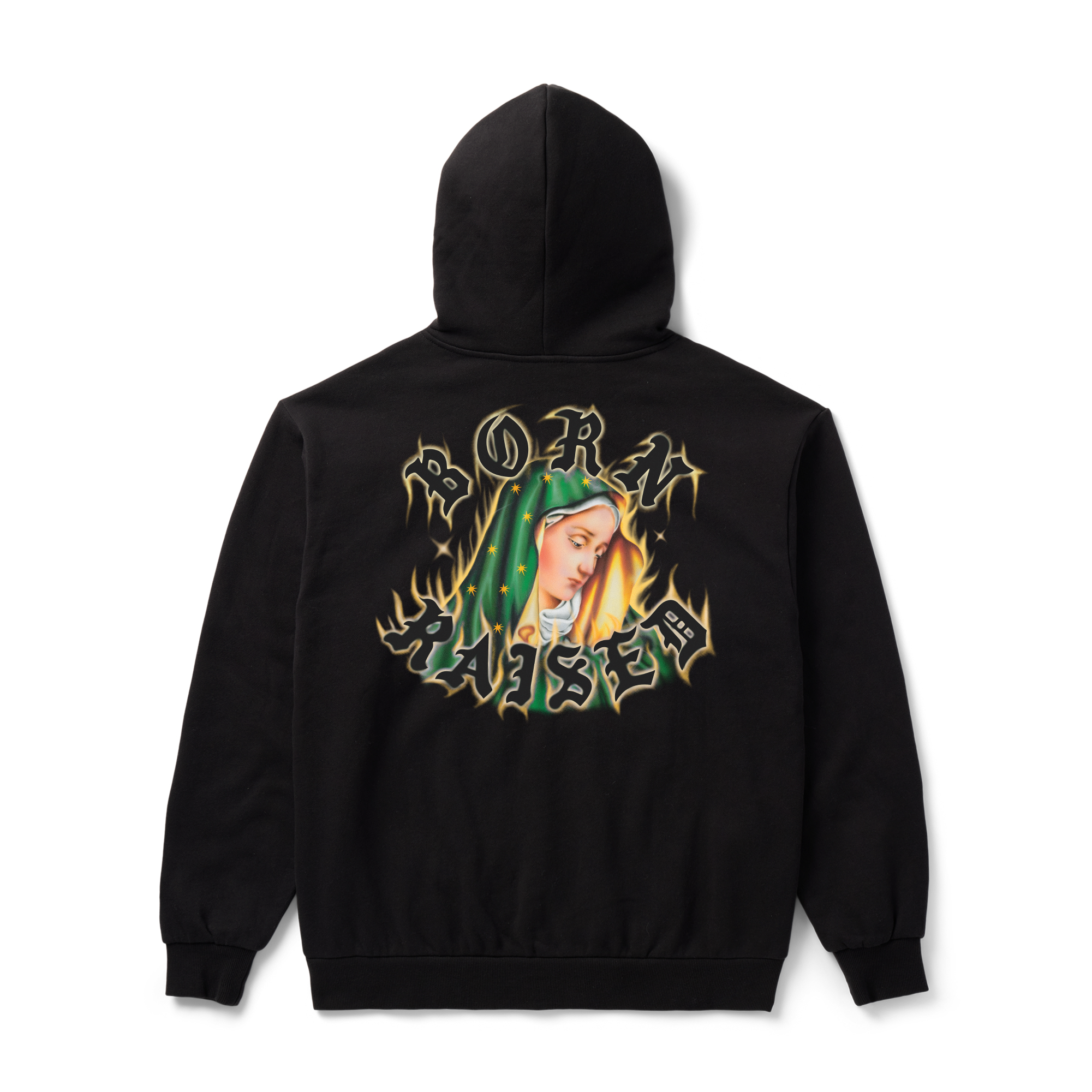トップス Born Raised Pullover Hoodie born_raised.black.pull.back.