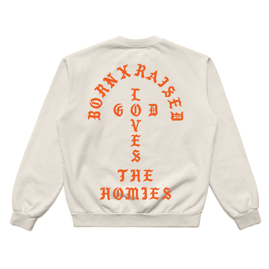 UNCONDITIONAL LOVE CREWNECK: CREAM – Born X Raised