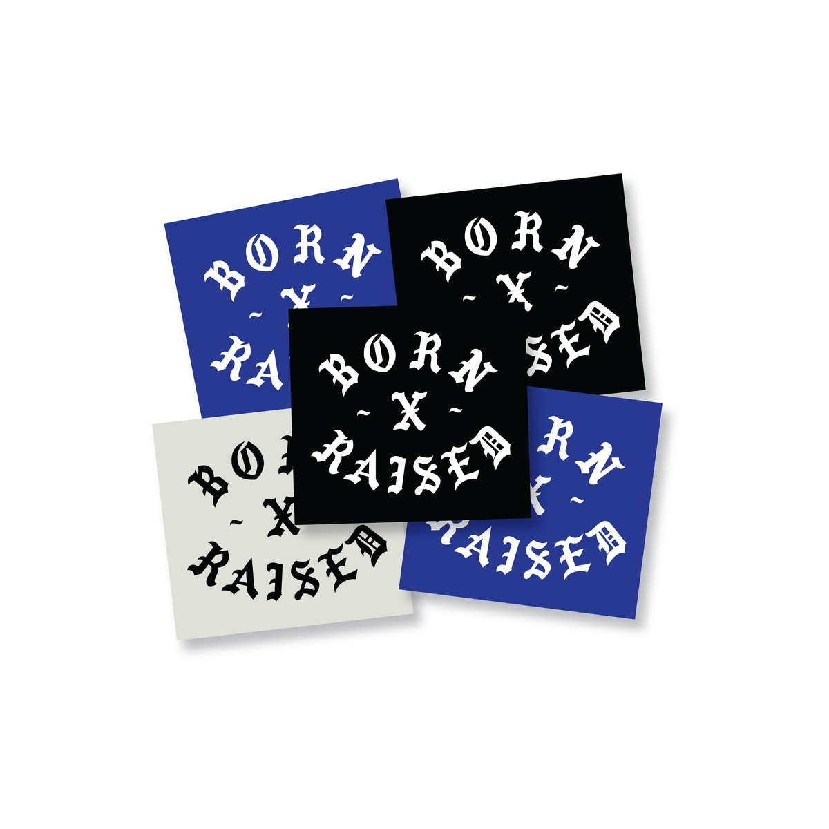 ROCKER STICKER 5-PACK: MULTI – Born X Raised