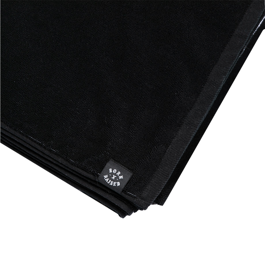 CHINGA BEACH TOWEL: BLACK – Born X Raised