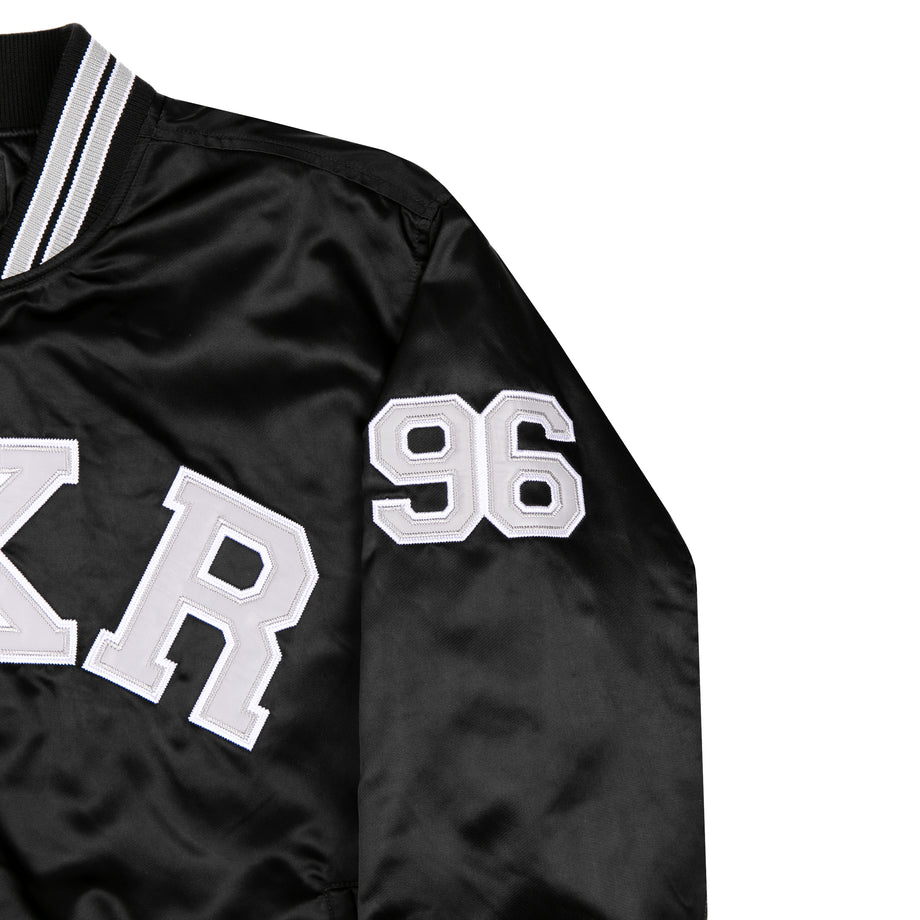 COLLEGE STADIUM JACKET: BLACK – Born X Raised