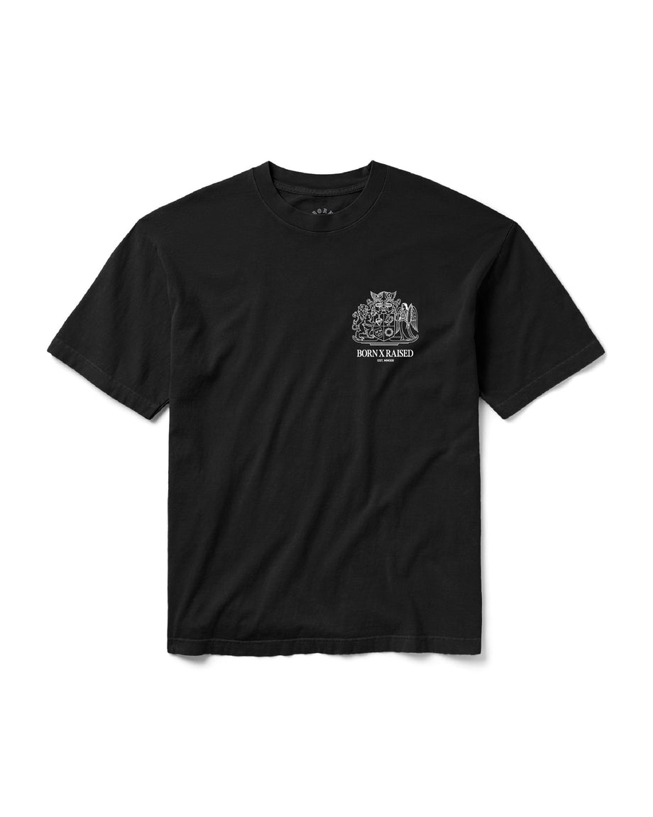CREST TEE: BLACK – Born X Raised