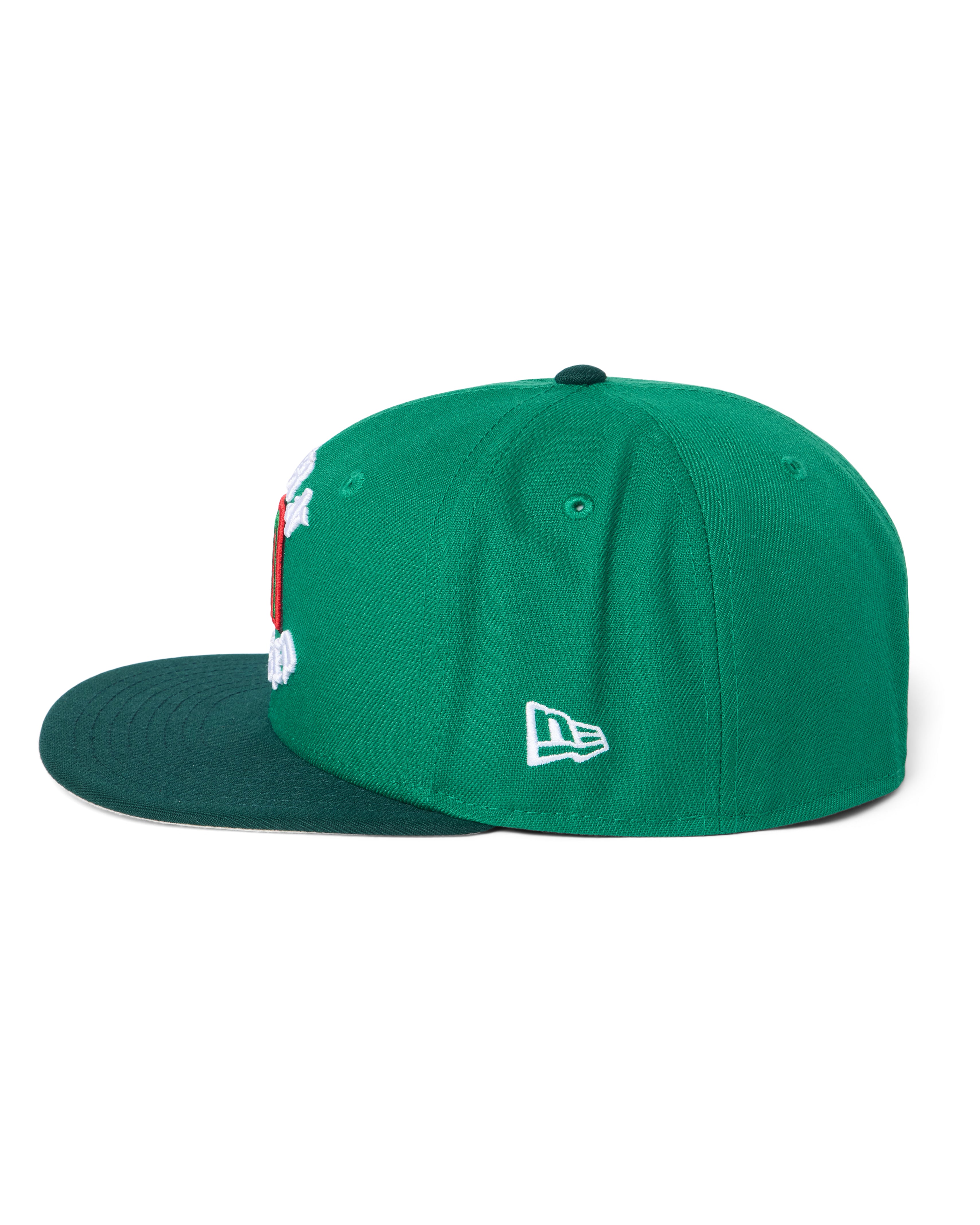 BORN X RAISED + WBC MEXICO ROCKER FITTED: KELLY GREEN / EMERALD