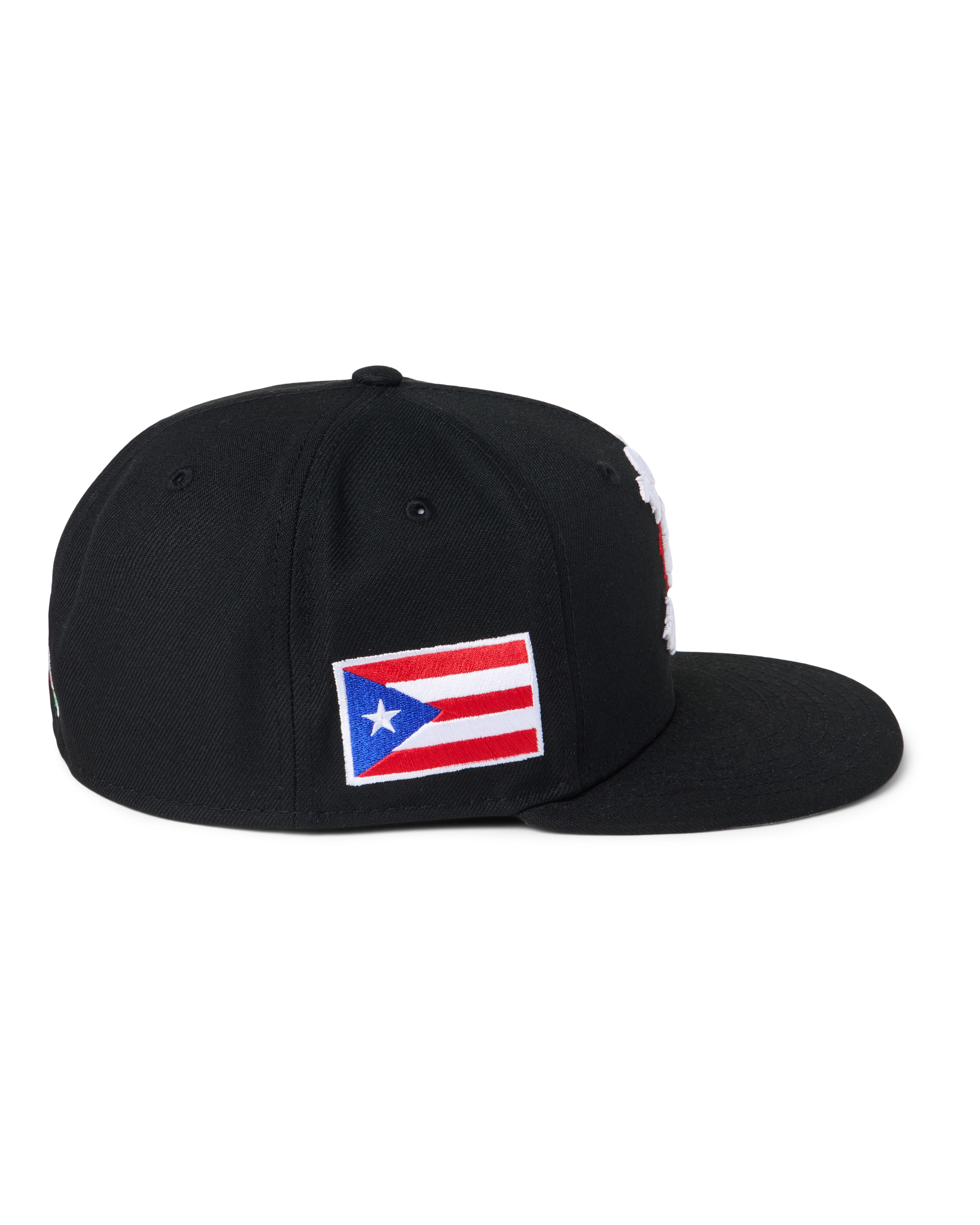 BORN X RAISED + WBC PUERTO RICO ROCKER FITTED: BLACK – Born X Raised