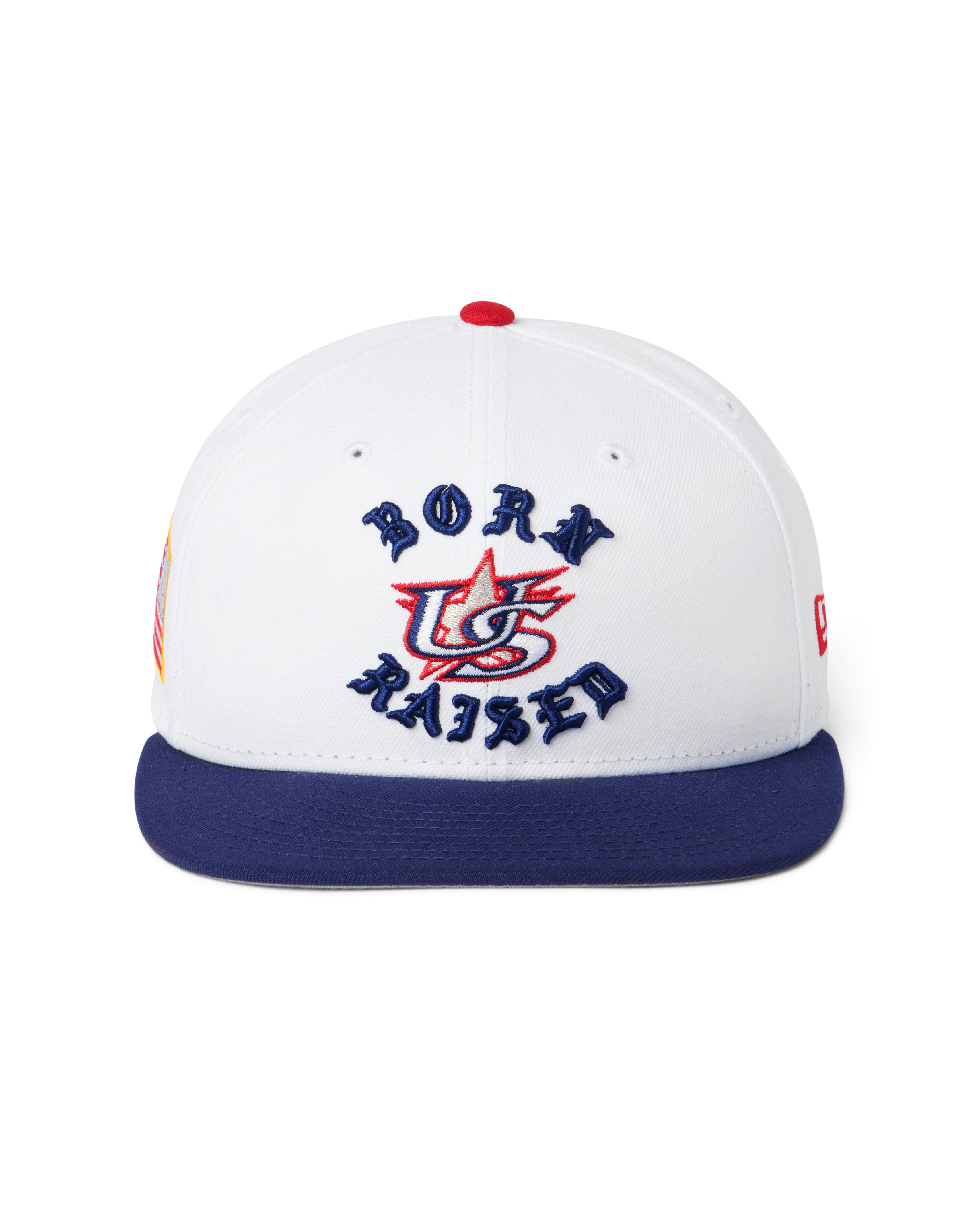 BORN X RAISED + WBC USA ROCKER FITTED: WHITE / NAVY – Born X Raised