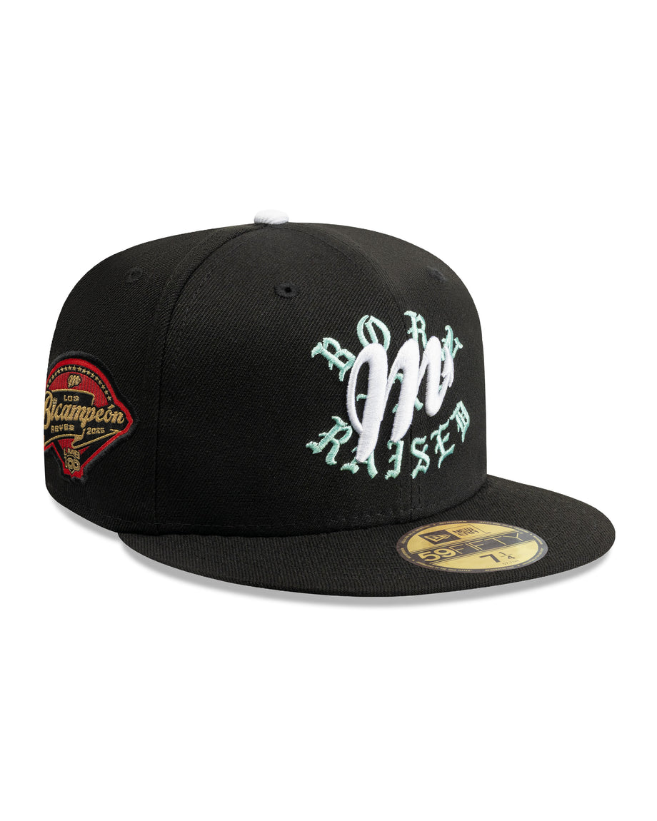 BORN X RAISED + DIABLOS 2X CHAMPS ROCKER FITTED HAT: BLACK – Born