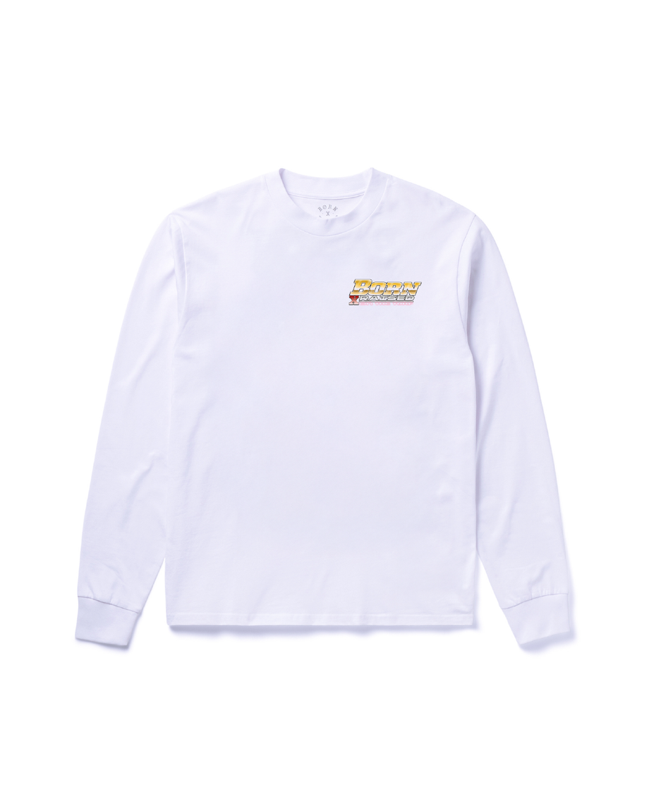 DRIFTER LONGSLEEVE: WHITE – Born X Raised