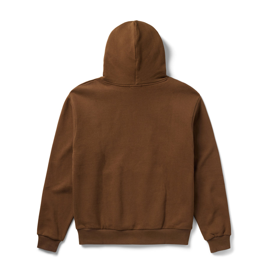 BXR EMBROIDERED HOODIE: WALNUT – Born X Raised