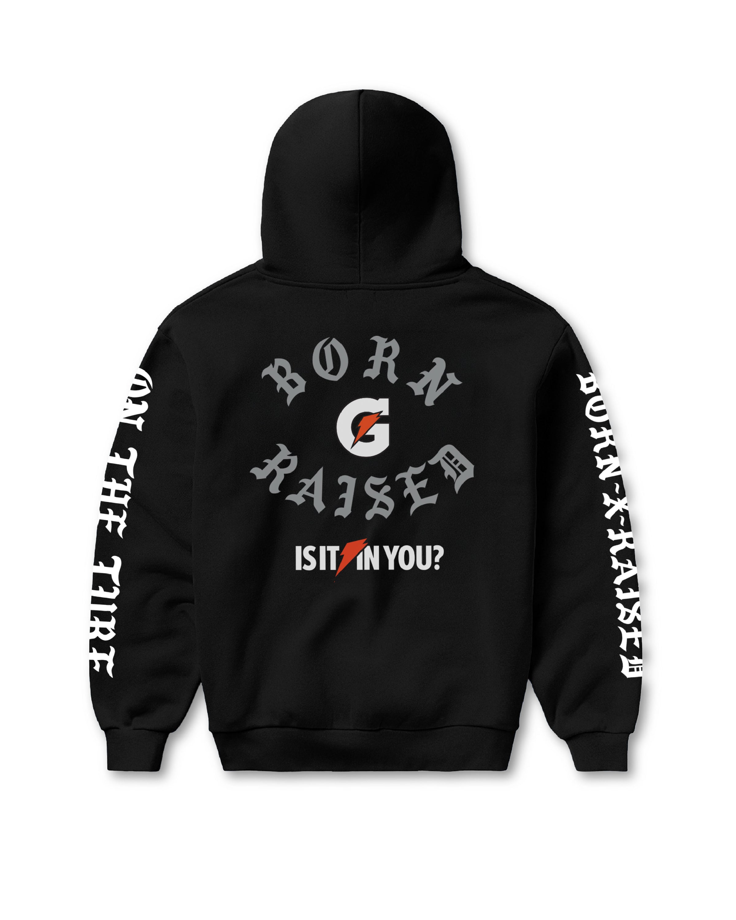 BORN X RAISED + GATORADE ROCKER HOODIE: BLACK – Born X Raised