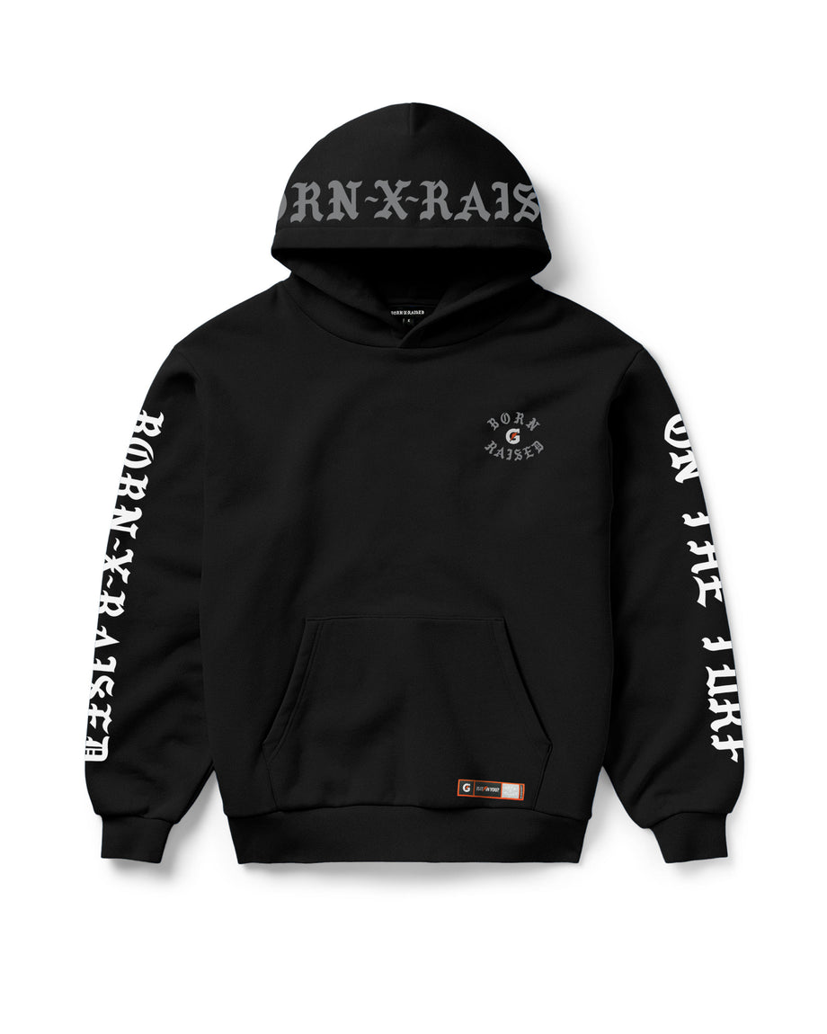パーカー BORN X RAISED BORN X RAISED + GATORADE ROCKER HOODIE: BLACK – Born X Raised