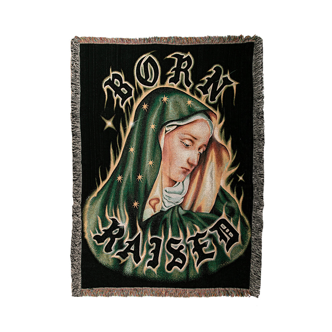 GUADALUPE BLANKET: BLACK