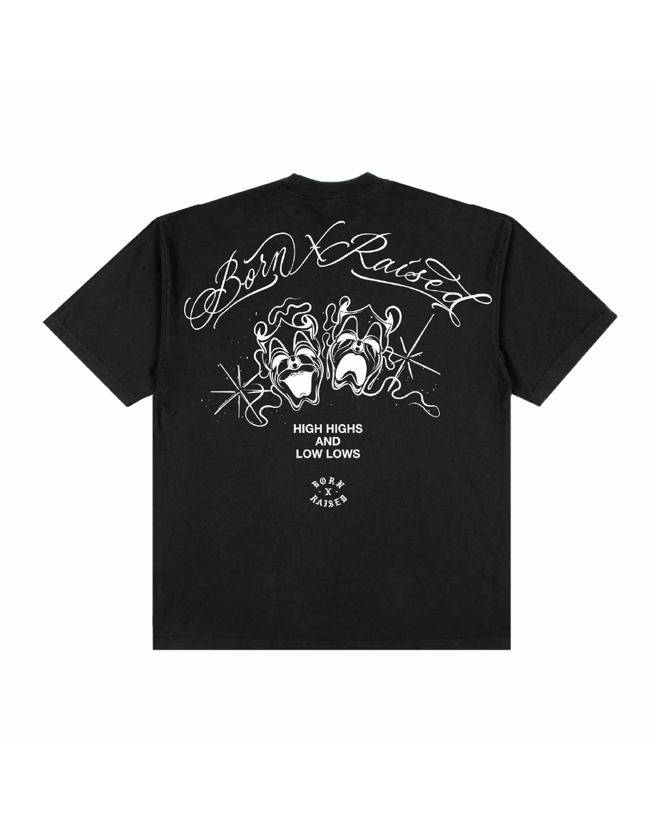 HIGH HIGHS & LOW LOWS TEE: BLACK – Born X Raised