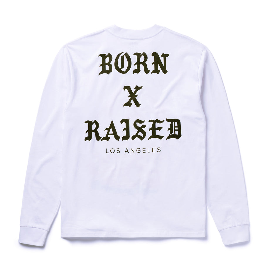 BORN X RAISED ロングスリーブTシャツ XL KITTY LONGSLEEVE: WHITE – Born X Raised