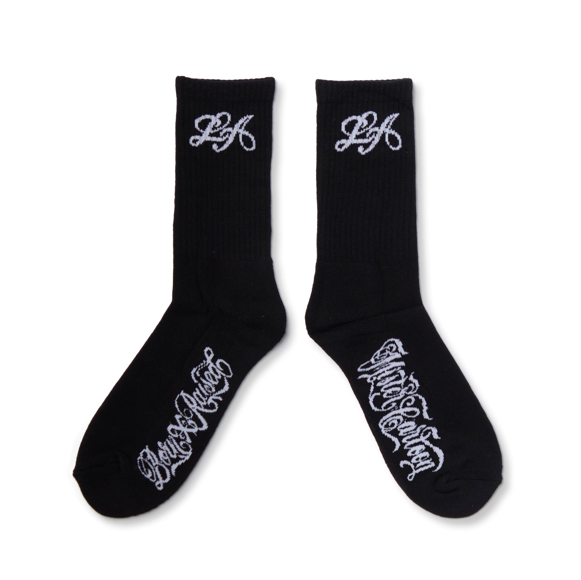 BORN X RAISED + MR CARTOON LA SOCKS: BLACK – Born X Raised