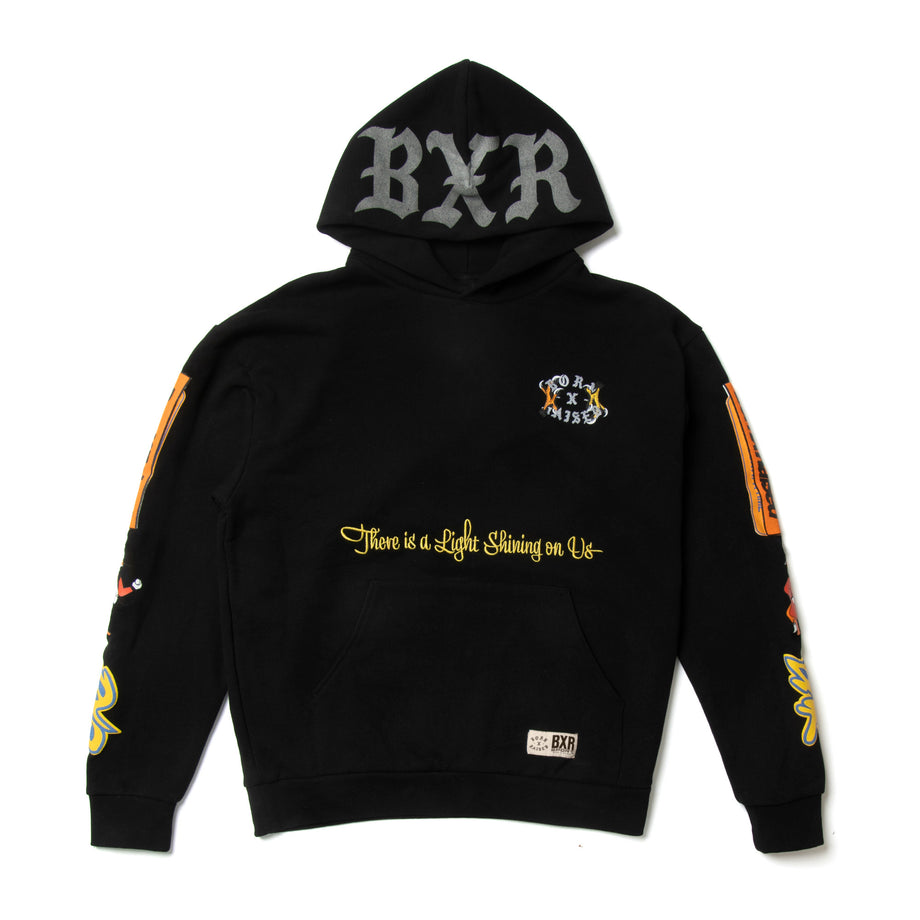 ri❤︎ BXR SPORT: LIGHT SHINING ROCKER HOODIE: BLACK – Born X Raised