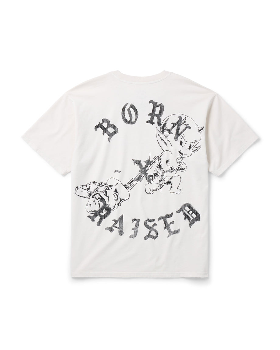 LIL DEVIL ROCKER TEE: OFF WHITE – Born X Raised