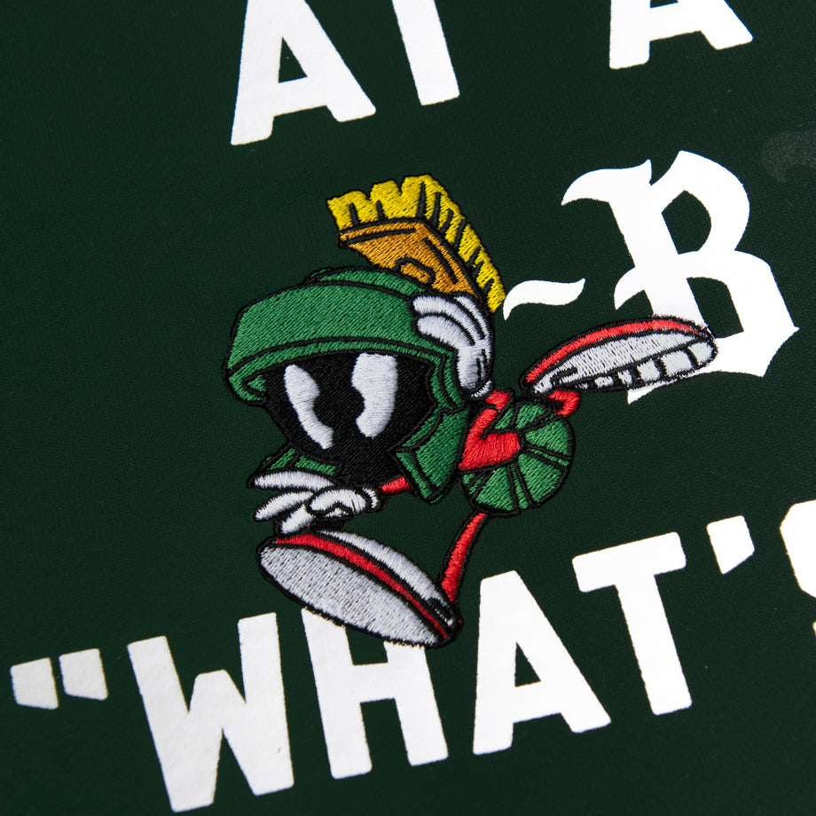 BORN X RAISED + LOONEY TUNES MEMORIAL CREWNECK: EMERALD