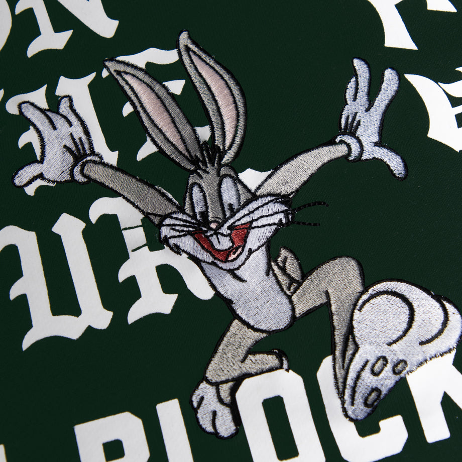 BORN X RAISED + LOONEY TUNES MEMORIAL CREWNECK: EMERALD