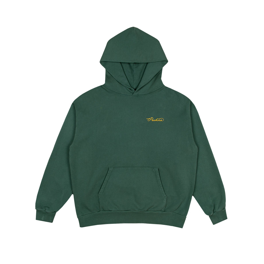 BORN X RAISED + PACKERS FINE LINE HOODIE: GREEN – Born X Raised