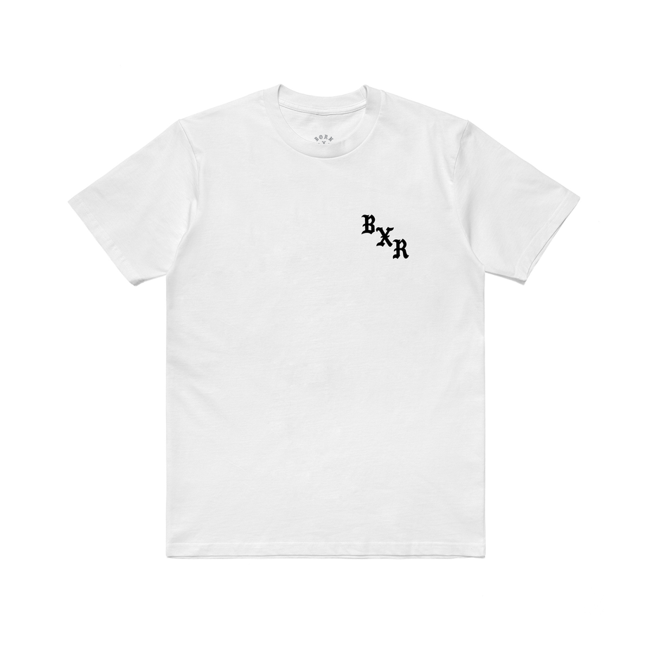BORN X RAISED + MR CARTOON PENCIL HEAD TEE: WHITE – Born X Raised
