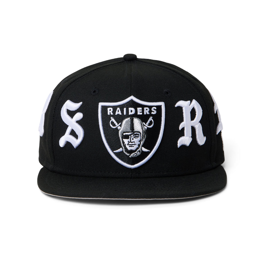 BORN X RAISED + RAIDERS CROWN FITTED HAT: BLACK – Born X Raised
