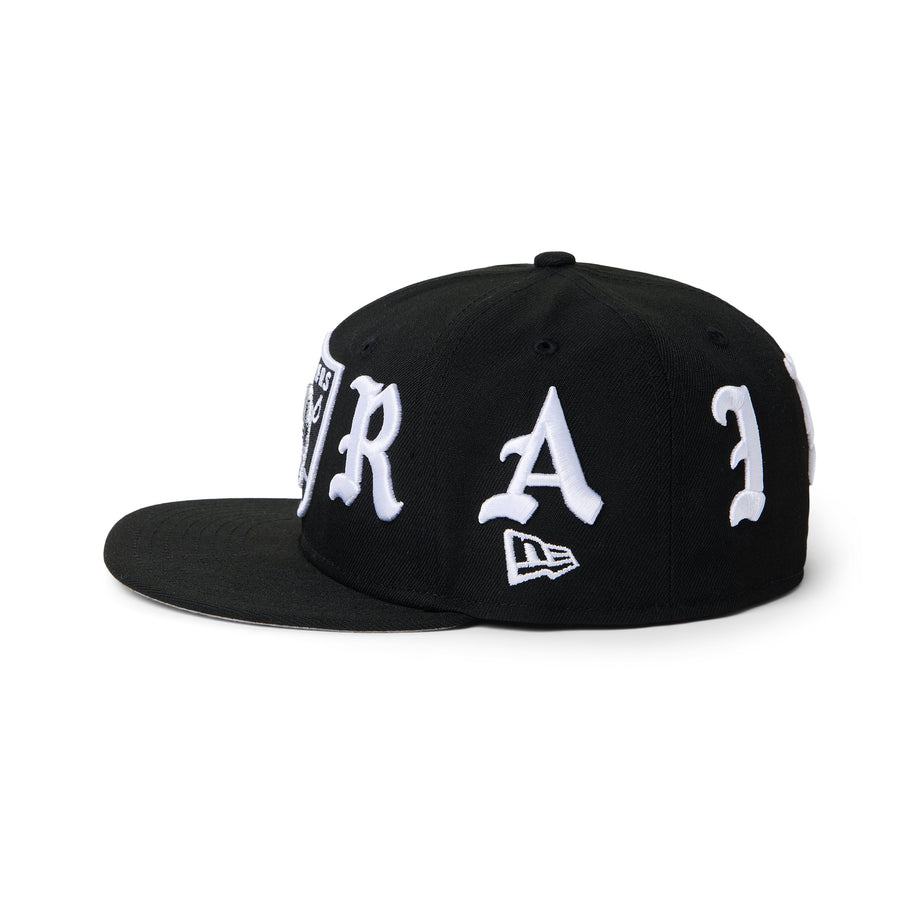 BORN X RAISED + RAIDERS CROWN FITTED HAT: BLACK – Born X Raised