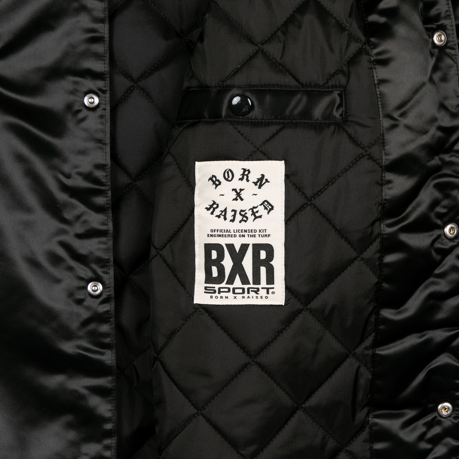 BORN X RAISED + RAIDERS STADIUM JACKET: BLACK – Born X Raised