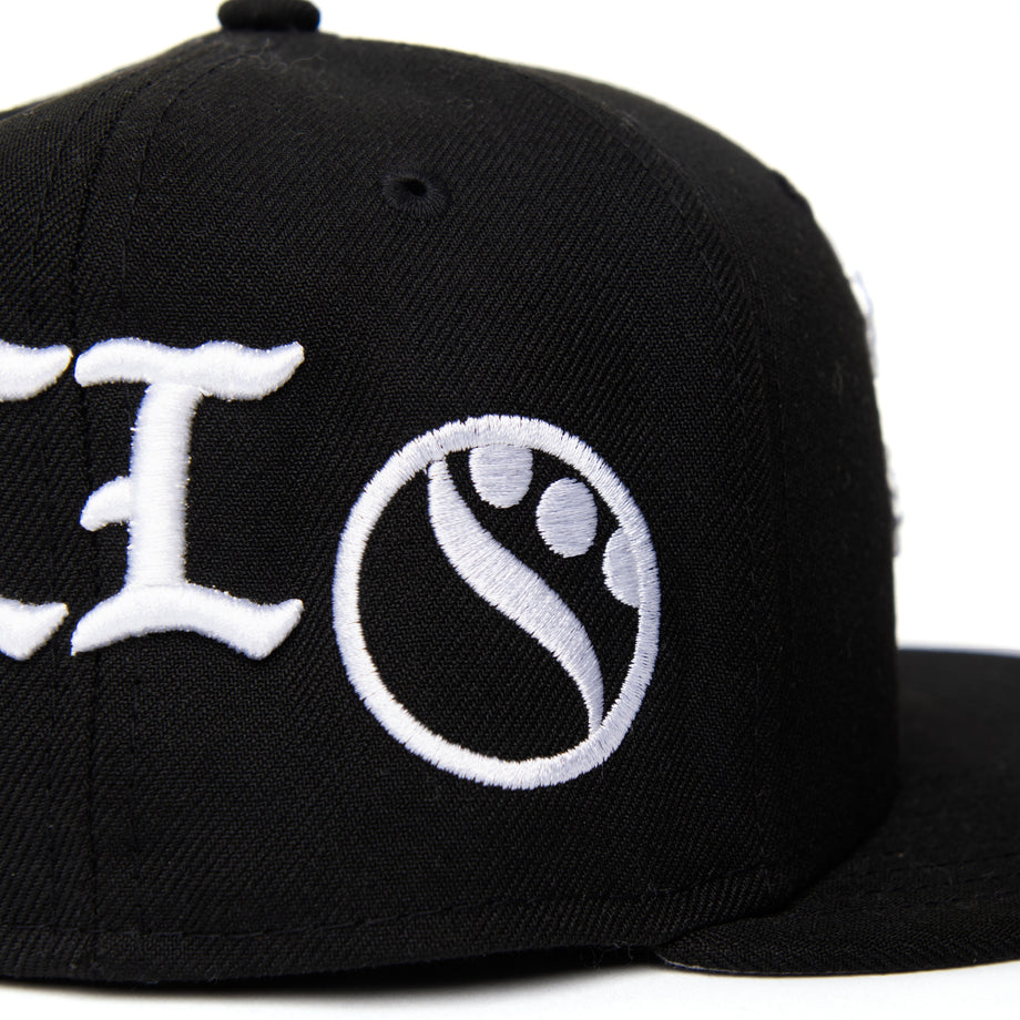 512082 BORN X RAISED キャップ ブラック SNAPBACK Los Angeles Dodgers New Era Born x Raised Retro Crown 9FIFTY