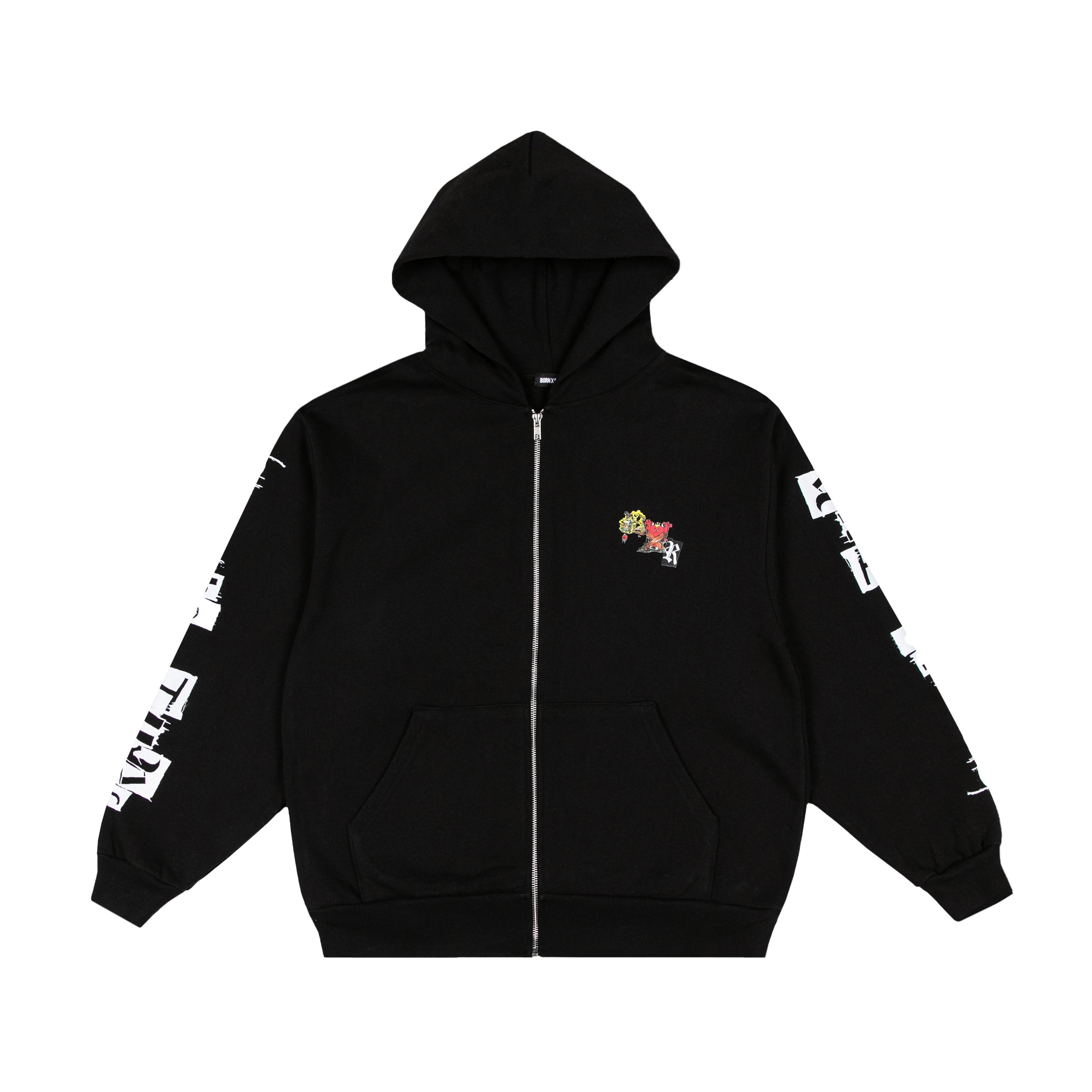 STEAL MY SUNSHINE ZIP-UP HOODIE: BLACK – Born X Raised