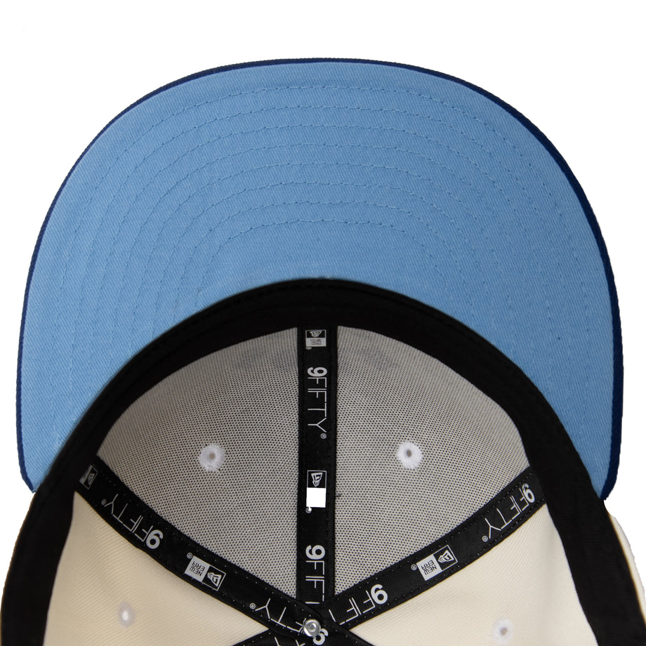 BORN X RAISED + MR CARTOON TEMPTATION ROCKER SNAPBACK: CREAM