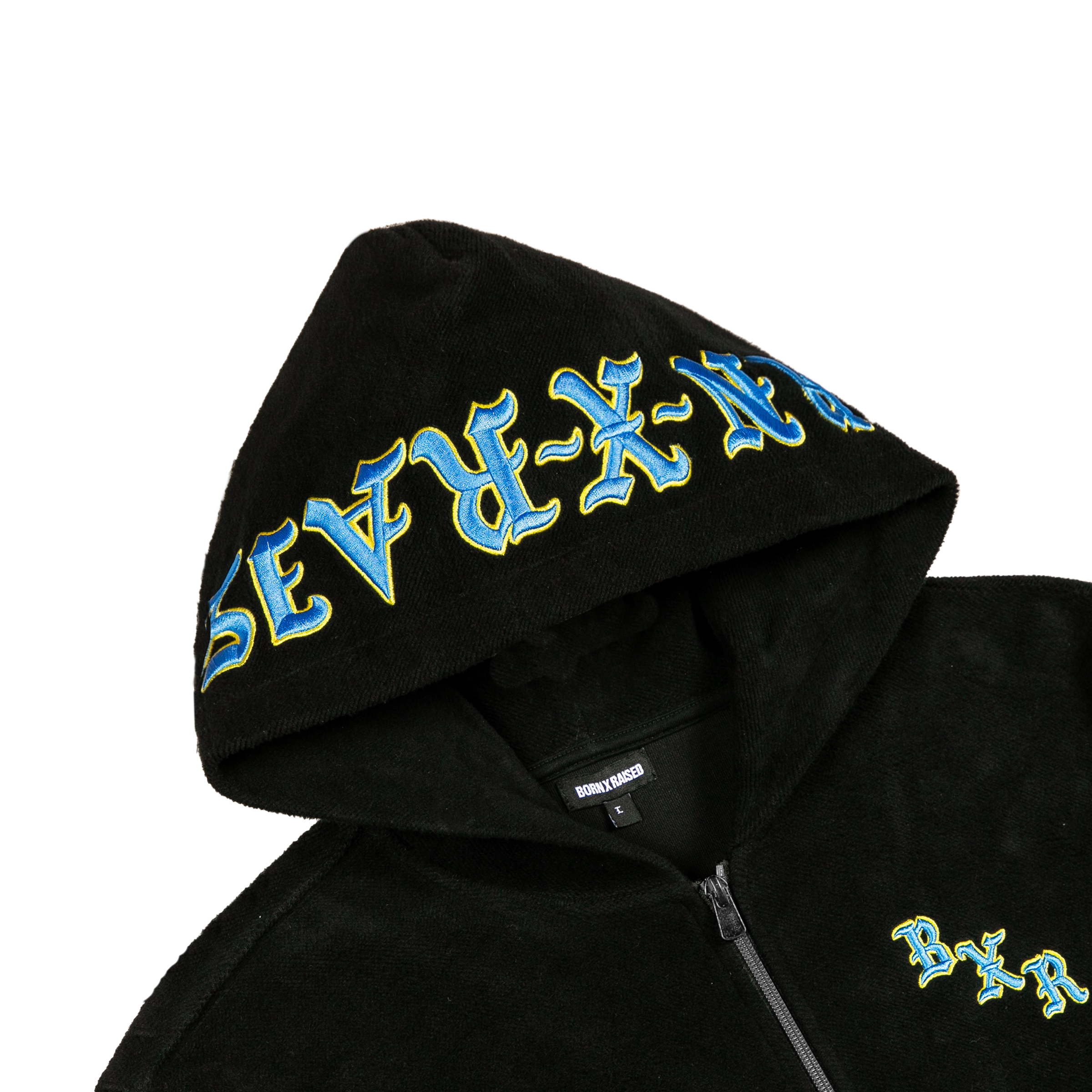 BXR EMBROIDERED INSIDE OUT ZIP-UP HOODIE: BLACK – Born X Raised BXR EMBROIDERED INSIDE OUT ZIP-UP HOODIE: BLACK – Born X Raised